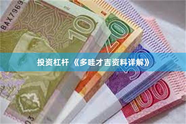 投资杠杆 《多哇才吉资料详解》