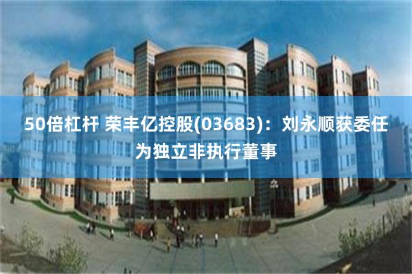 50倍杠杆 荣丰亿控股(03683)：刘永顺获委任为独立非执行董事