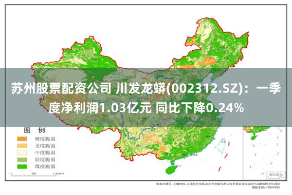苏州股票配资公司 川发龙蟒(002312.SZ)：一季度净利润1.03亿元 同比下降0.24%