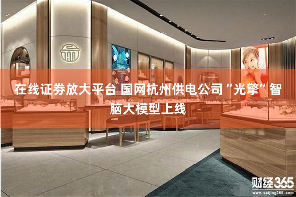 在线证劵放大平台 国网杭州供电公司“光擎”智脑大模型上线
